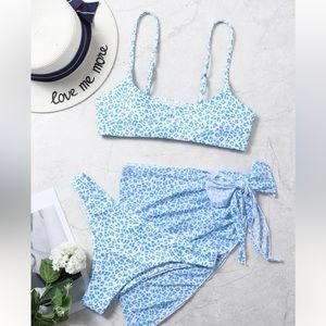 three piece bikini set
